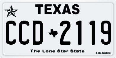 TX license plate CCD2119