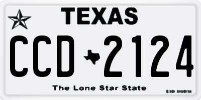 TX license plate CCD2124