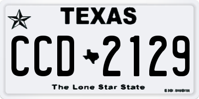TX license plate CCD2129