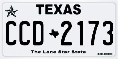 TX license plate CCD2173