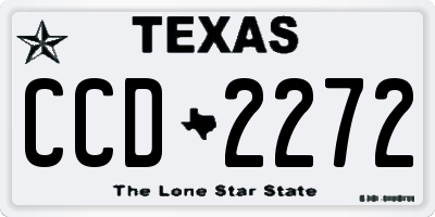 TX license plate CCD2272