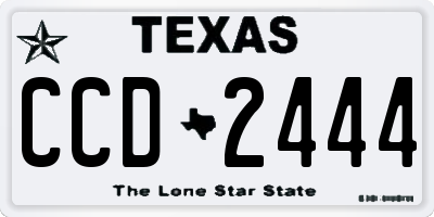 TX license plate CCD2444