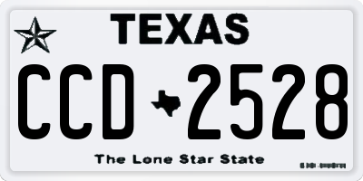 TX license plate CCD2528
