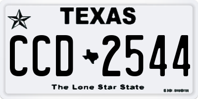 TX license plate CCD2544