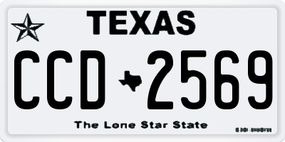 TX license plate CCD2569