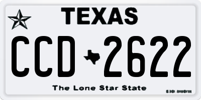 TX license plate CCD2622