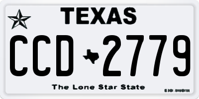 TX license plate CCD2779