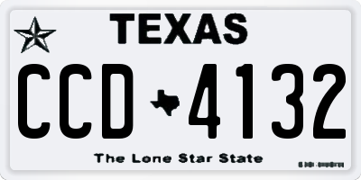 TX license plate CCD4132