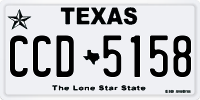 TX license plate CCD5158