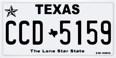TX license plate CCD5159