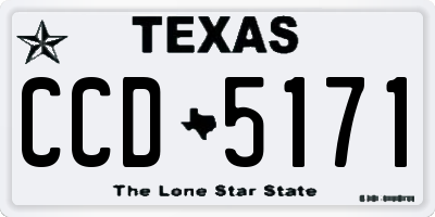 TX license plate CCD5171