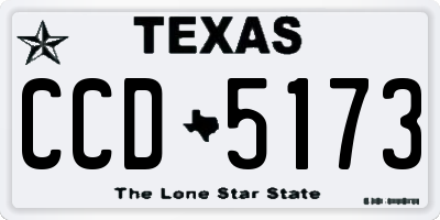TX license plate CCD5173