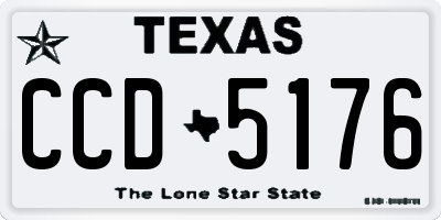 TX license plate CCD5176