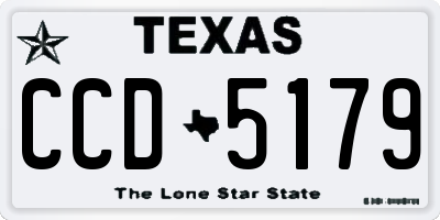 TX license plate CCD5179