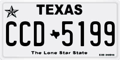 TX license plate CCD5199