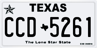 TX license plate CCD5261