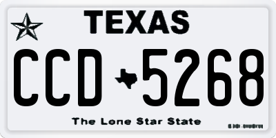 TX license plate CCD5268