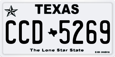 TX license plate CCD5269