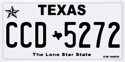 TX license plate CCD5272