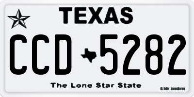 TX license plate CCD5282