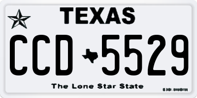 TX license plate CCD5529