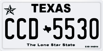 TX license plate CCD5530