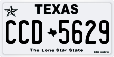 TX license plate CCD5629