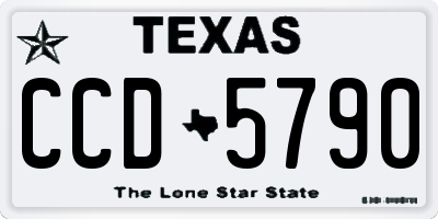 TX license plate CCD5790
