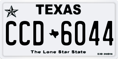 TX license plate CCD6044