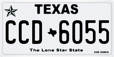 TX license plate CCD6055