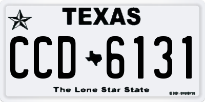 TX license plate CCD6131