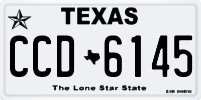 TX license plate CCD6145