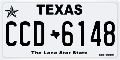 TX license plate CCD6148