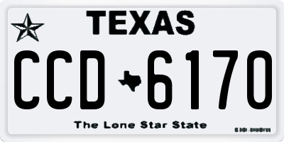 TX license plate CCD6170
