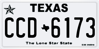 TX license plate CCD6173