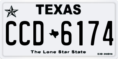 TX license plate CCD6174