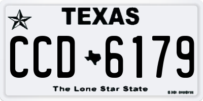 TX license plate CCD6179