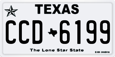 TX license plate CCD6199