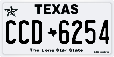 TX license plate CCD6254