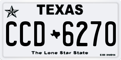 TX license plate CCD6270