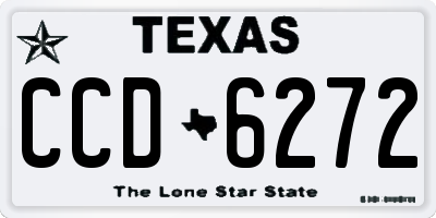TX license plate CCD6272