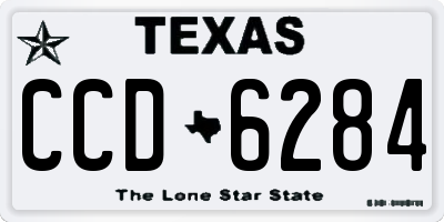 TX license plate CCD6284