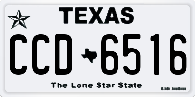 TX license plate CCD6516
