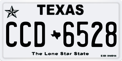 TX license plate CCD6528