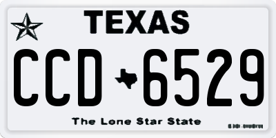 TX license plate CCD6529
