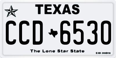TX license plate CCD6530