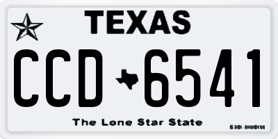 TX license plate CCD6541