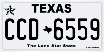 TX license plate CCD6559