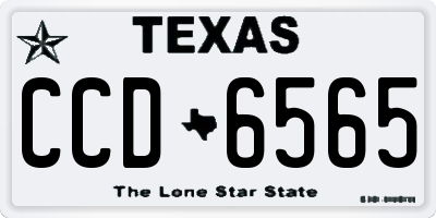 TX license plate CCD6565