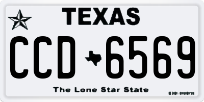 TX license plate CCD6569